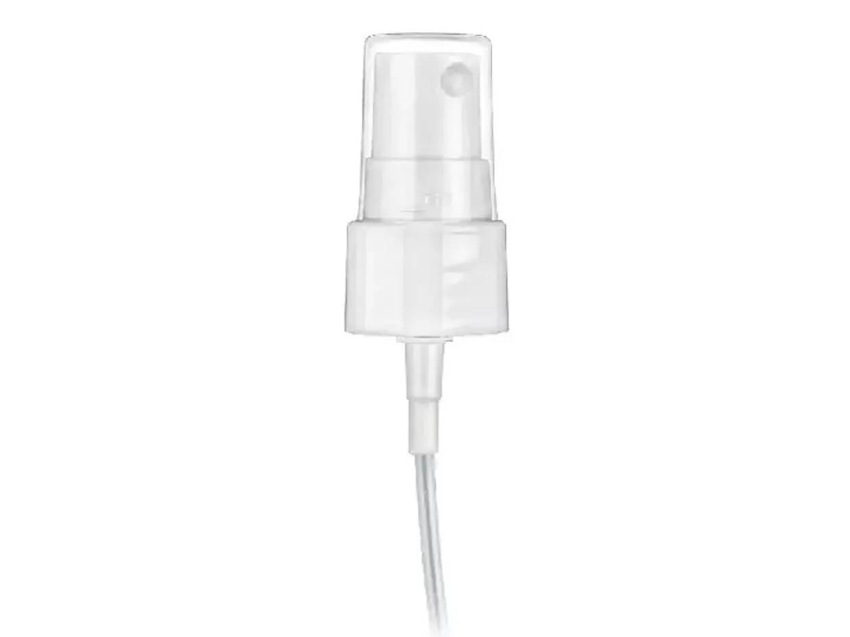 20-410 White Smooth Sided Fine Mist Sprayer With 3-1/8" Dip Tube | 36 Pack