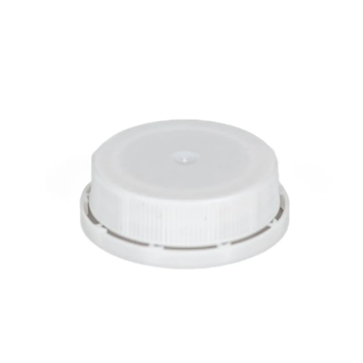 White 38-400 Tamper Evident Ratchet Cap Unlined | 12 Pack
