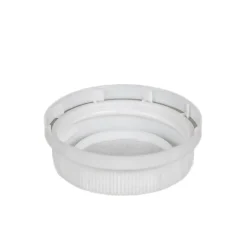 White 38-400 Tamper Evident Ratchet Cap Unlined | 12 Pack