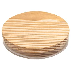 3 Wick Pine Candle Lid 4 Inch | 12 Pack